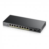 ZYXEL GS1100-10HP, unmanage PoE 8x Gigabit, 2x Fiber Uplink, 120 Watt PoE , 